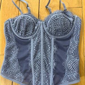 Garage Purple Bustier Top